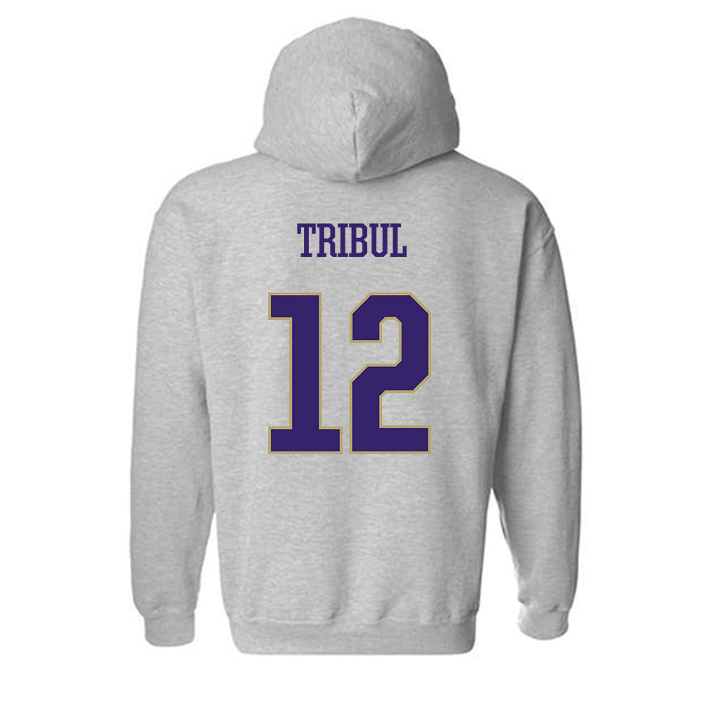 JMU - NCAA Softball : Mia Tribul - Classic Shersey Hooded Sweatshirt-1