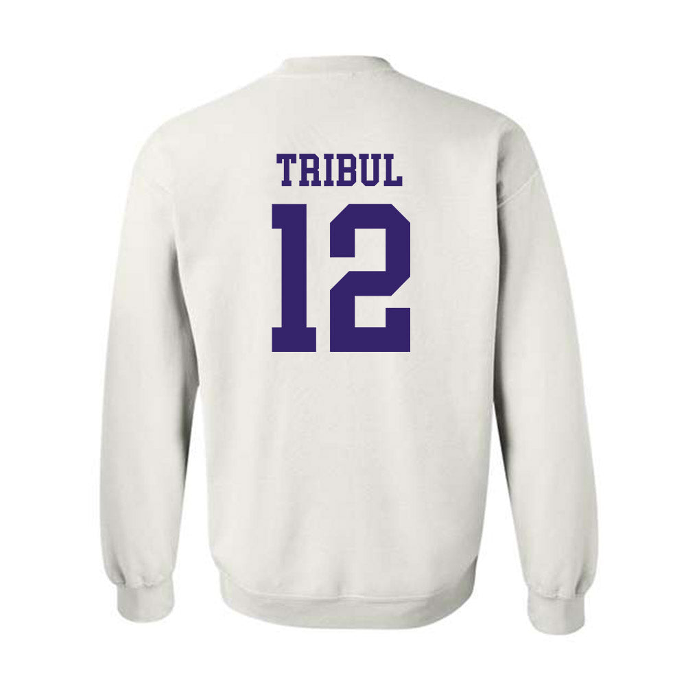 JMU - NCAA Softball : Mia Tribul - Fashion Shersey Crewneck Sweatshirt-1
