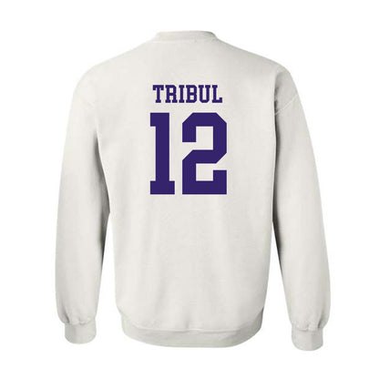 JMU - NCAA Softball : Mia Tribul - Fashion Shersey Crewneck Sweatshirt-1