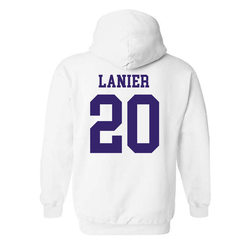 JMU - NCAA Softball : BK Lanier - Fashion Shersey Hooded Sweatshirt-1