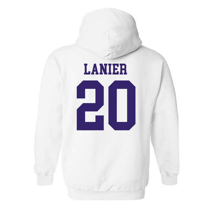 JMU - NCAA Softball : BK Lanier - Fashion Shersey Hooded Sweatshirt-1