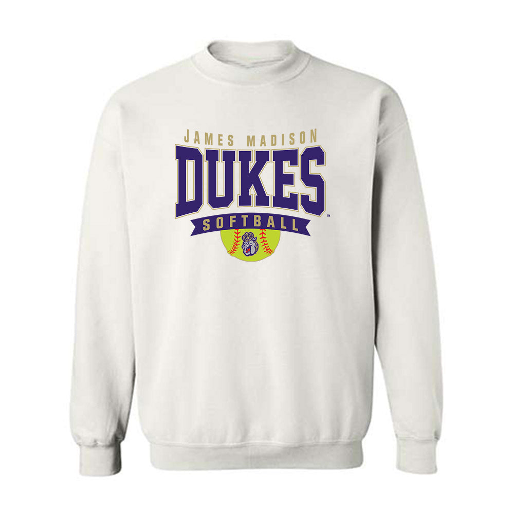 JMU - NCAA Softball : Ava Hodges - Fashion Shersey Crewneck Sweatshirt-0