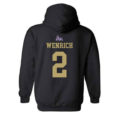 JMU - NCAA Women's Volleyball : Grace Wenrich - Replica Shersey Hooded Sweatshirt-1