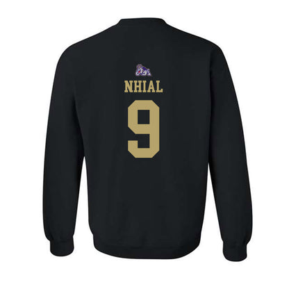 JMU - NCAA Women's Volleyball : Ayen Nhial - Replica Shersey Crewneck Sweatshirt-1