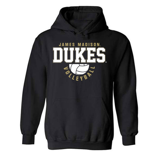 JMU - NCAA Women's Volleyball : Shelby Davis - Replica Shersey Hooded Sweatshirt-0