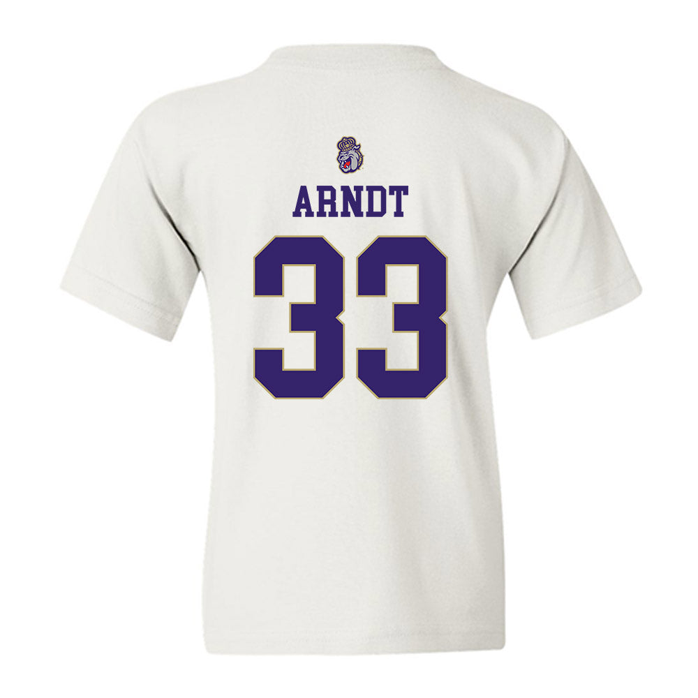 JMU - NCAA Women's Soccer : Aleigha Arndt - Replica Shersey Youth T-Shirt-1