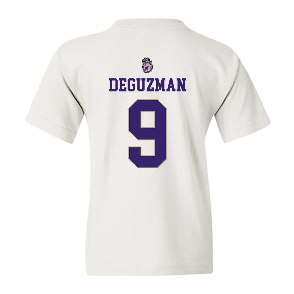 JMU - NCAA Women's Soccer : Samantha DeGuzman - Replica Shersey Youth T-Shirt-1