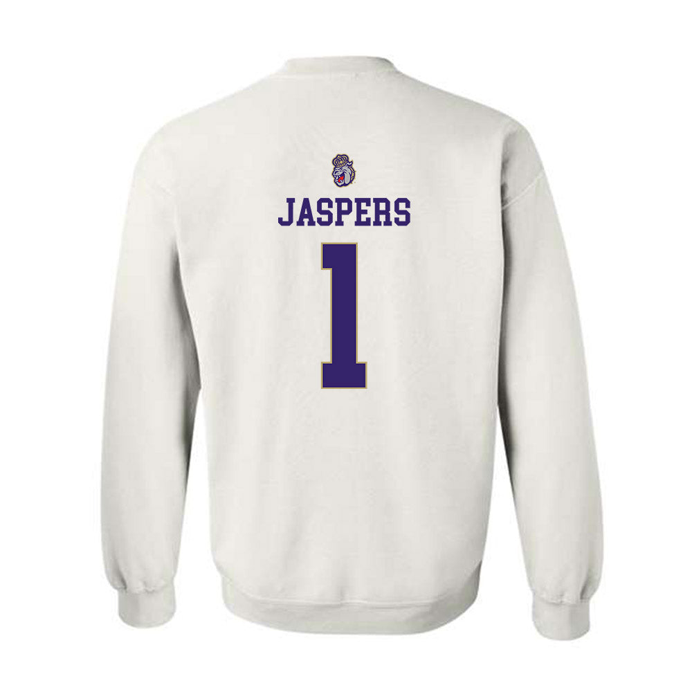 JMU - NCAA Men's Soccer : Erik Jaspers - Replica Shersey Crewneck Sweatshirt-1