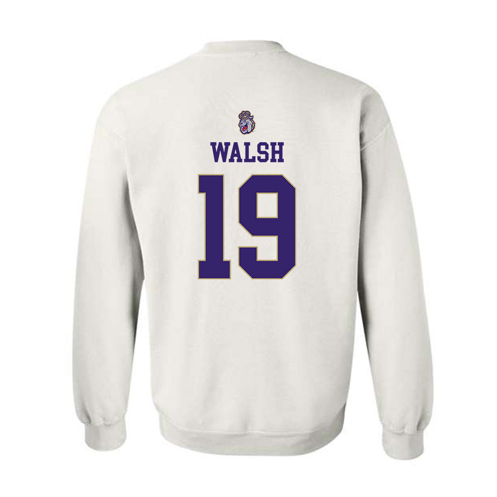 JMU - NCAA Men's Soccer : Ryan Walsh - Replica Shersey Crewneck Sweatshirt-1