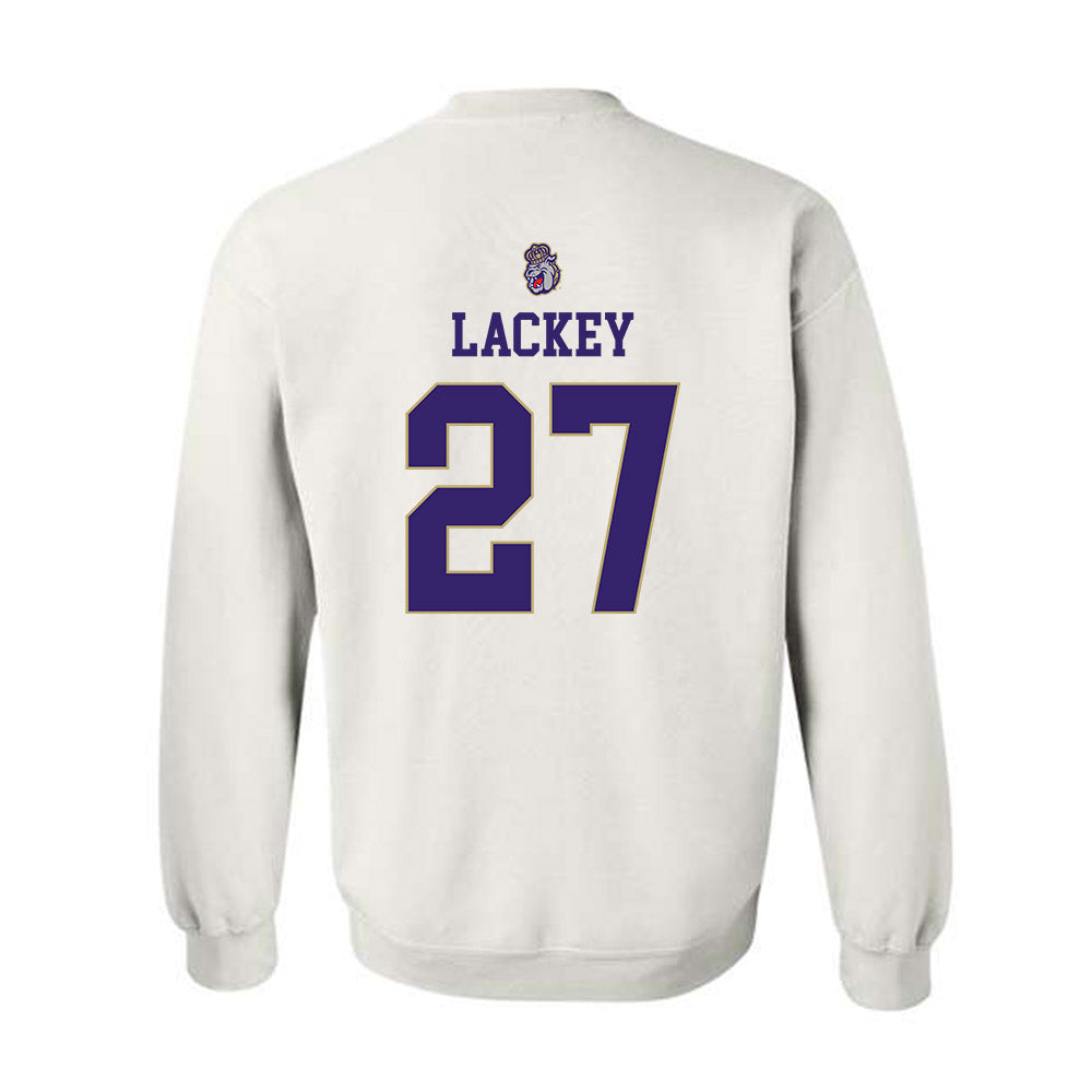 JMU - NCAA Women's Soccer : Ginny Lackey - Replica Shersey Crewneck Sweatshirt-1
