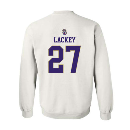 JMU - NCAA Women's Soccer : Ginny Lackey - Replica Shersey Crewneck Sweatshirt-1
