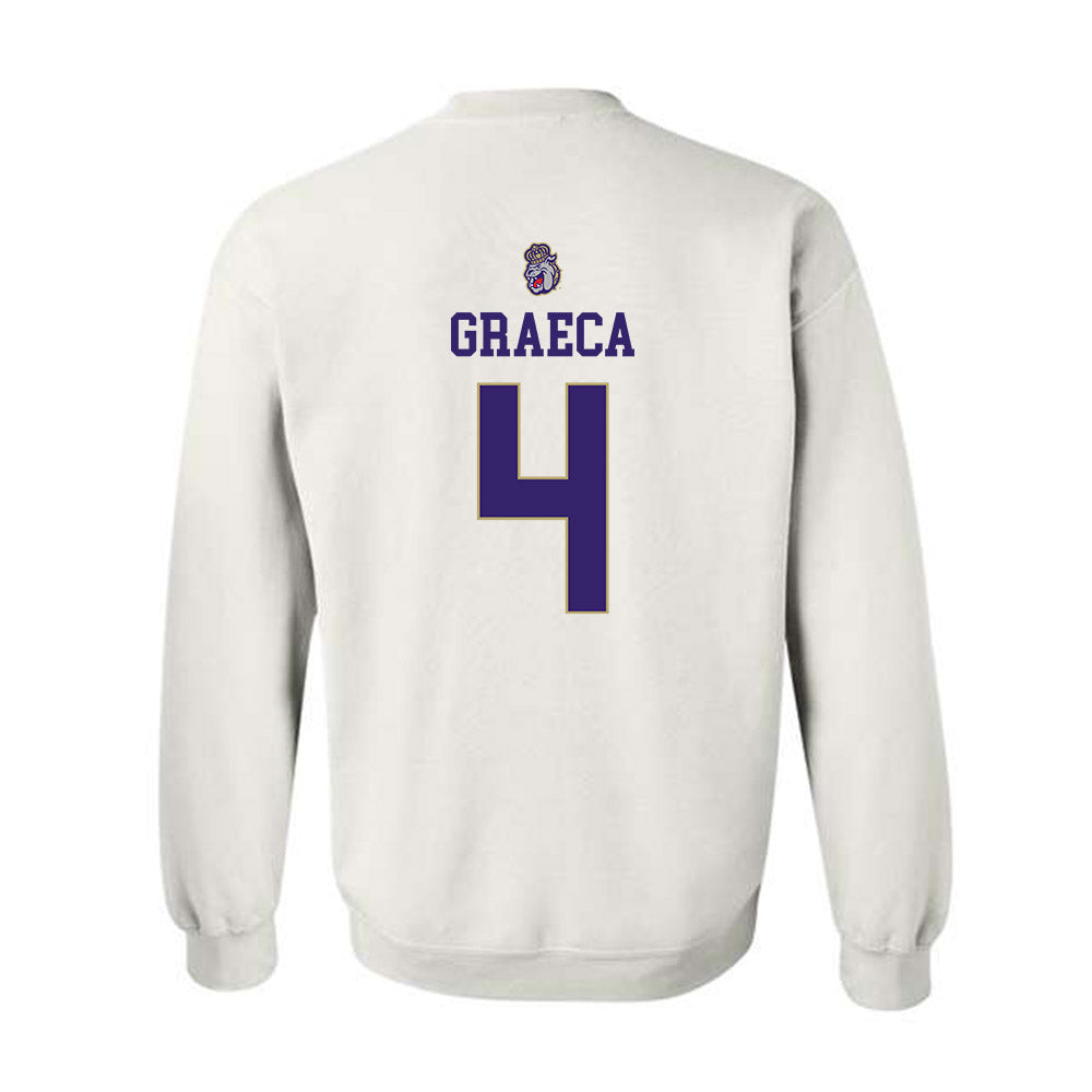 JMU - NCAA Women's Soccer : Emily Graeca - Replica Shersey Crewneck Sweatshirt-1