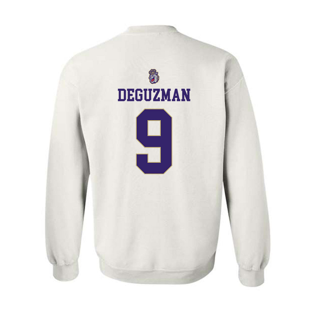 JMU - NCAA Women's Soccer : Samantha DeGuzman - Replica Shersey Crewneck Sweatshirt-1