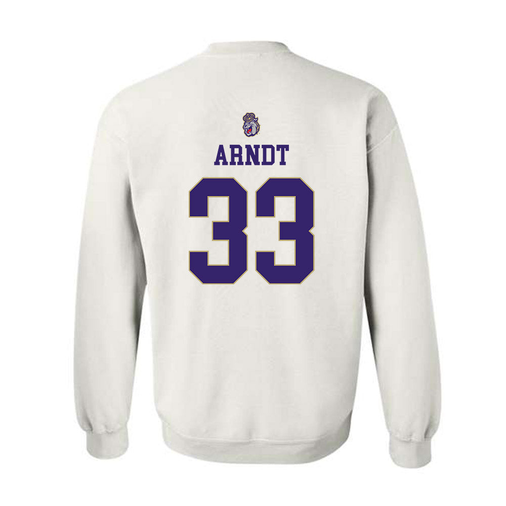 JMU - NCAA Women's Soccer : Aleigha Arndt - Replica Shersey Crewneck Sweatshirt-1