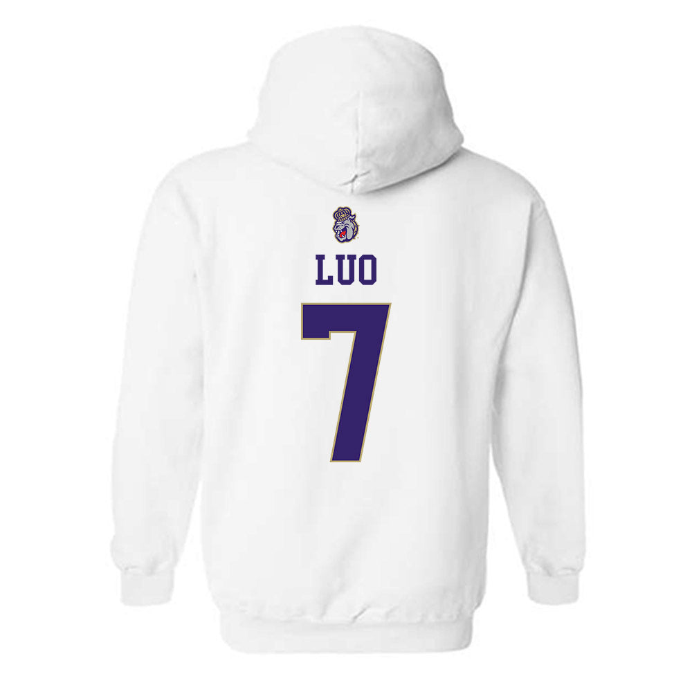 JMU - NCAA Women's Soccer : Gloria Luo - Replica Shersey Hooded Sweatshirt-1