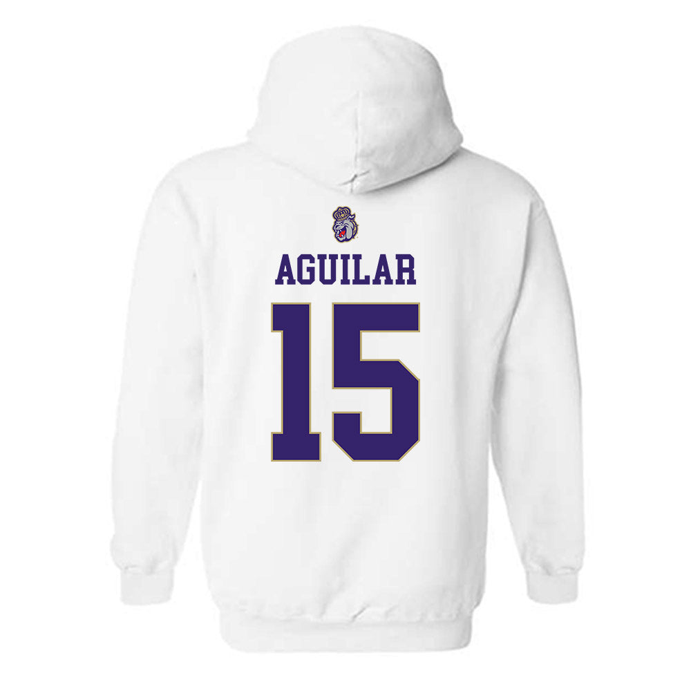 JMU - NCAA Men's Soccer : Jeffrey Aguilar - Replica Shersey Hooded Sweatshirt-1