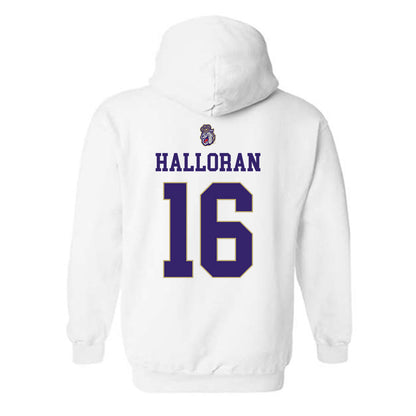 JMU - NCAA Men's Soccer : Smith Halloran - Replica Shersey Hooded Sweatshirt-1