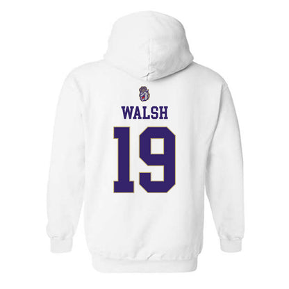 JMU - NCAA Men's Soccer : Ryan Walsh - Replica Shersey Hooded Sweatshirt-1