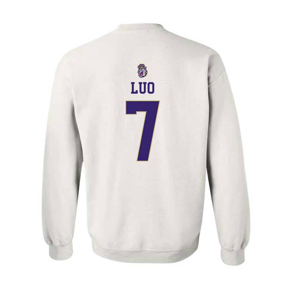 JMU - NCAA Women's Soccer : Gloria Luo - Replica Shersey Crewneck Sweatshirt-1