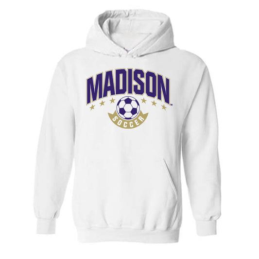 JMU - NCAA Women's Soccer : Kennedy Rist - Replica Shersey Hooded Sweatshirt-0