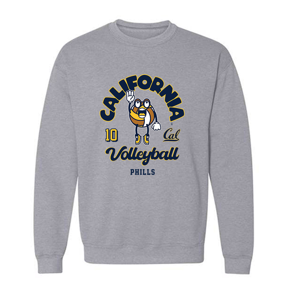 UC Berkeley - NCAA Women's Volleyball : Dominique Phills - Fashion Shersey Crewneck Sweatshirt-0