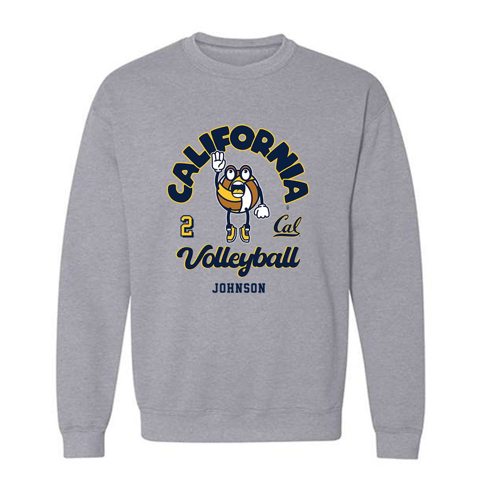 UC Berkeley - NCAA Women's Volleyball : Sophia Johnson - Fashion Shersey Crewneck Sweatshirt-0