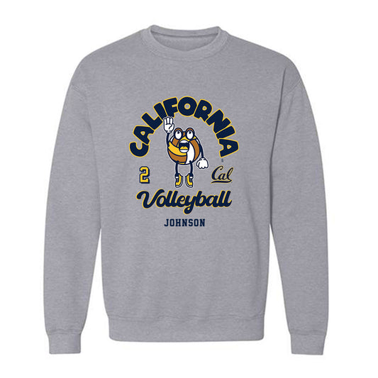 UC Berkeley - NCAA Women's Volleyball : Sophia Johnson - Fashion Shersey Crewneck Sweatshirt-0
