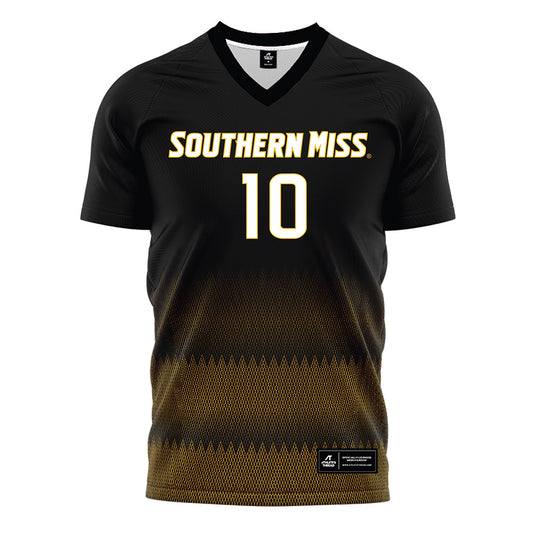 Southern Miss - NCAA Women's Soccer : Amelia Vail Wartes - Black Soccer Jersey-0