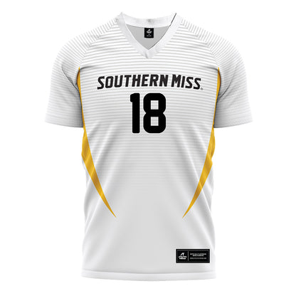 Southern Miss - NCAA Women's Soccer : Rhyleigh Marks - White Soccer Jersey-0