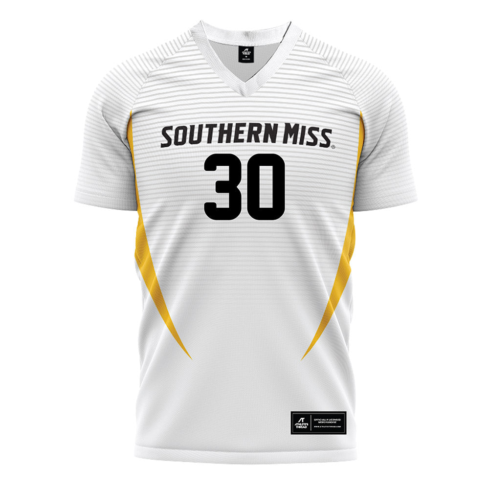 Southern Miss - NCAA Women's Soccer : Avery Aldrette - White Soccer Jersey-0