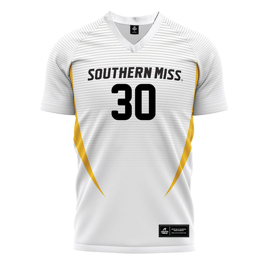 Southern Miss - NCAA Women's Soccer : Avery Aldrette - White Soccer Jersey-0