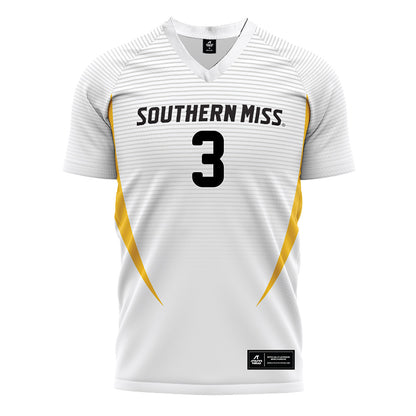 Southern Miss - NCAA Women's Soccer : Argentina Estrada - White Soccer Jersey-0