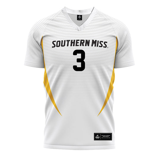 Southern Miss - NCAA Women's Soccer : Argentina Estrada - White Soccer Jersey-0