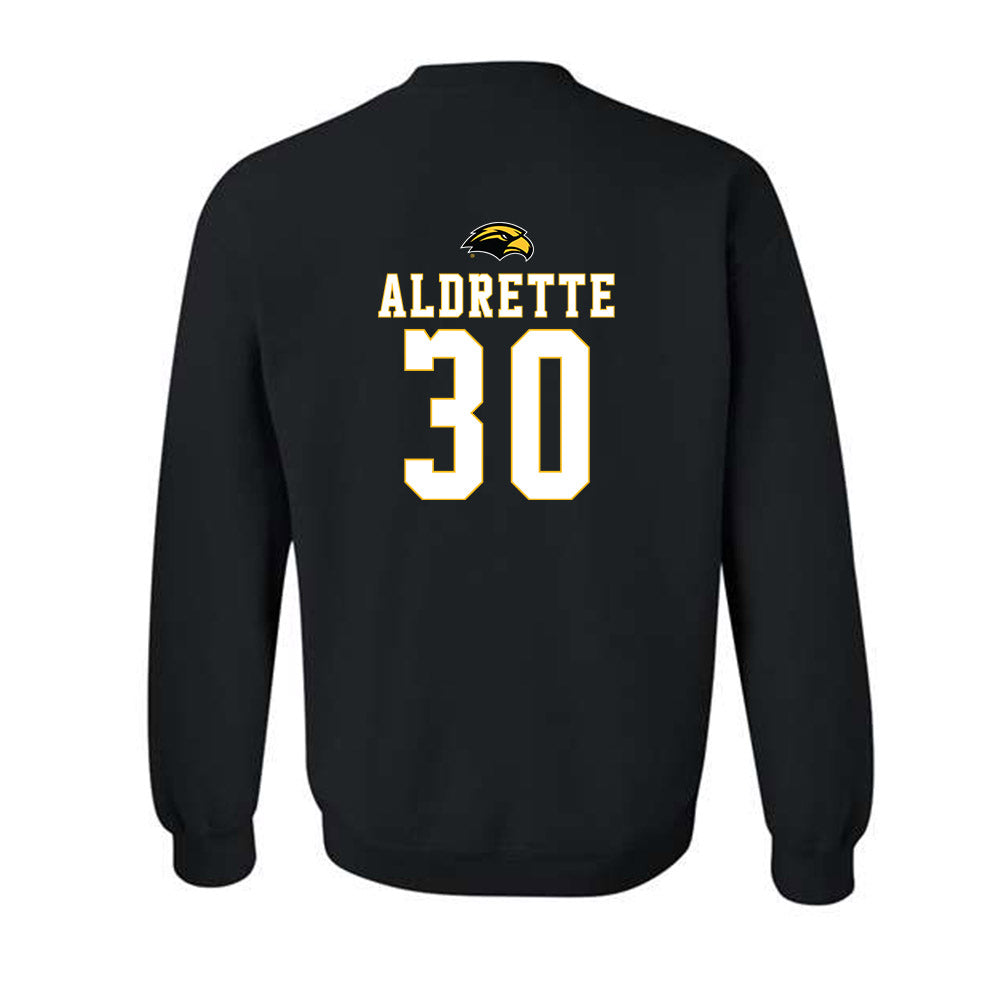 Southern Miss - NCAA Women's Soccer : Avery Aldrette - Replica Shersey Crewneck Sweatshirt-1