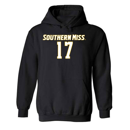 Southern Miss - NCAA Women's Soccer : Ashton Stringfellow - Replica Shersey Hooded Sweatshirt-0