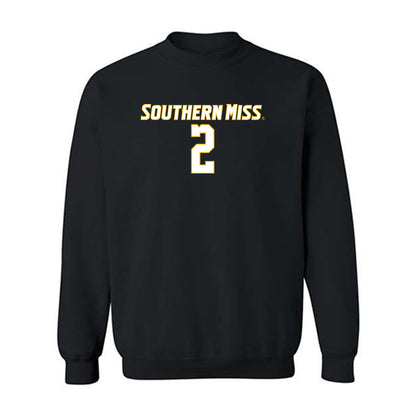 Southern Miss - NCAA Women's Soccer : Ameera Edwards - Replica Shersey Crewneck Sweatshirt-0