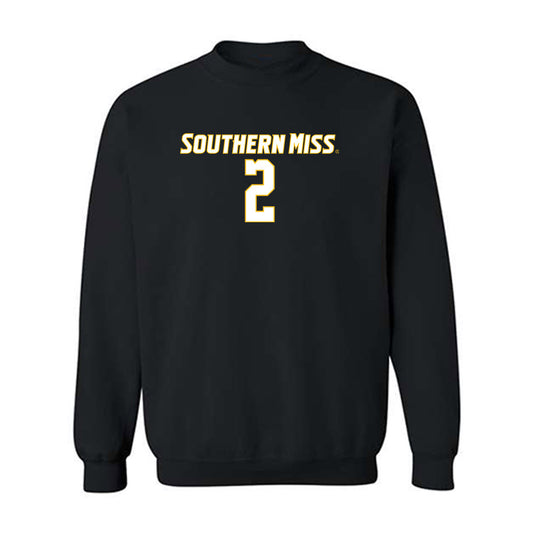 Southern Miss - NCAA Women's Soccer : Ameera Edwards - Replica Shersey Crewneck Sweatshirt-0