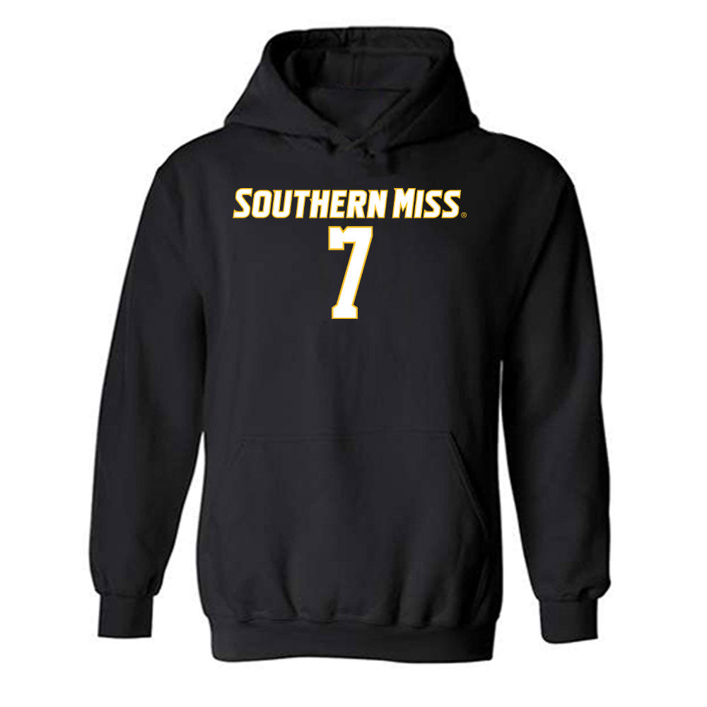 Southern Miss - NCAA Women's Soccer : Fatim Bangus - Replica Shersey Hooded Sweatshirt-0