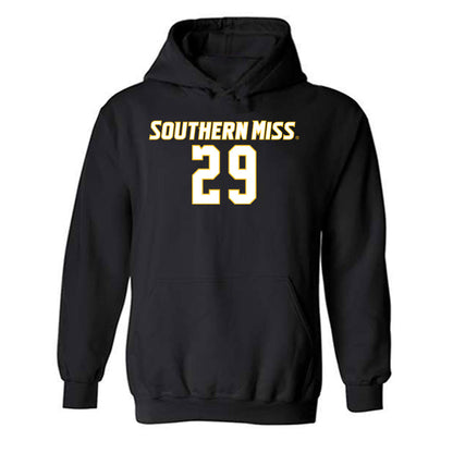 Southern Miss - NCAA Women's Soccer : Ava Bynes - Replica Shersey Hooded Sweatshirt-0