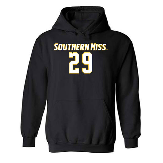 Southern Miss - NCAA Women's Soccer : Ava Bynes - Replica Shersey Hooded Sweatshirt-0