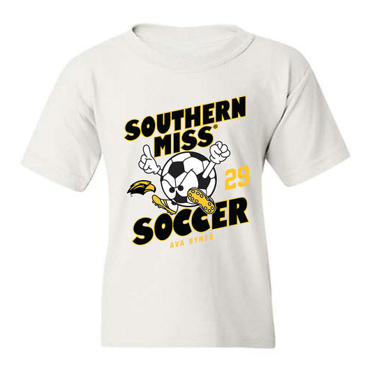 Southern Miss - NCAA Women's Soccer : Ava Bynes - Fashion Shersey Youth T-Shirt-0