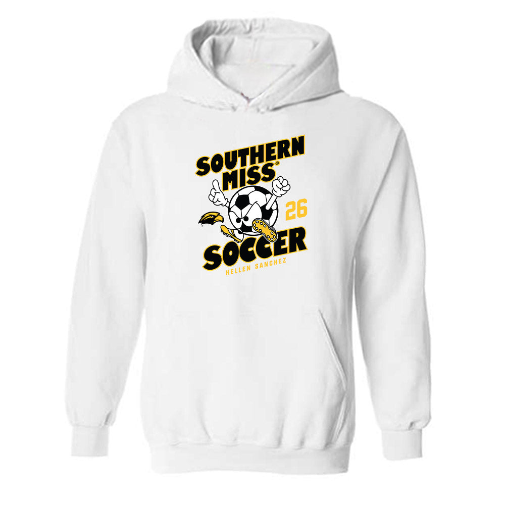 Southern Miss - NCAA Women's Soccer : Hellen Sanchez - Fashion Shersey Hooded Sweatshirt-0