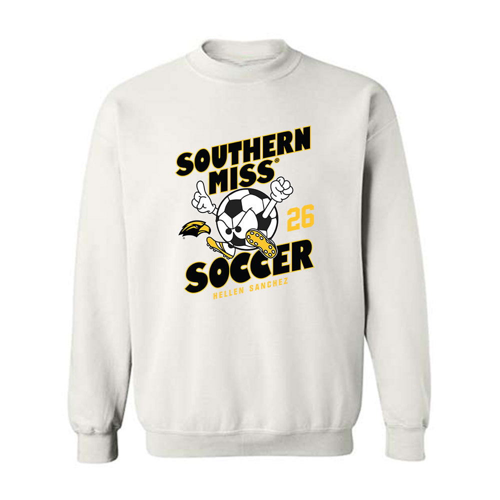 Southern Miss - NCAA Women's Soccer : Hellen Sanchez - Fashion Shersey Crewneck Sweatshirt-0