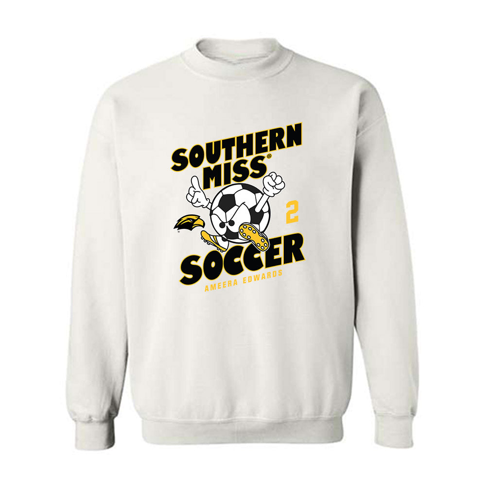 Southern Miss - NCAA Women's Soccer : Ameera Edwards - Fashion Shersey Crewneck Sweatshirt-0