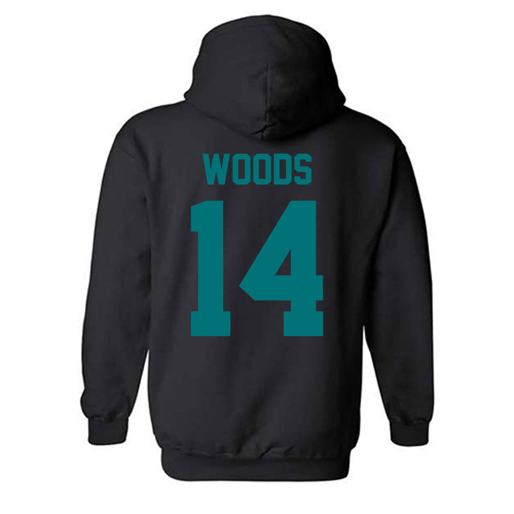 Coastal Carolina - NCAA Football : Myles Woods - Classic Shersey Hooded Sweatshirt-1