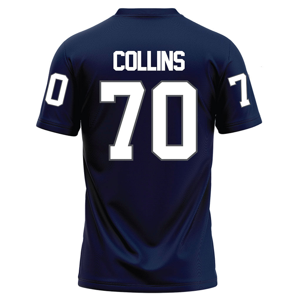 Monmouth - NCAA Football : Reed Collins - Blue Football Jersey-1