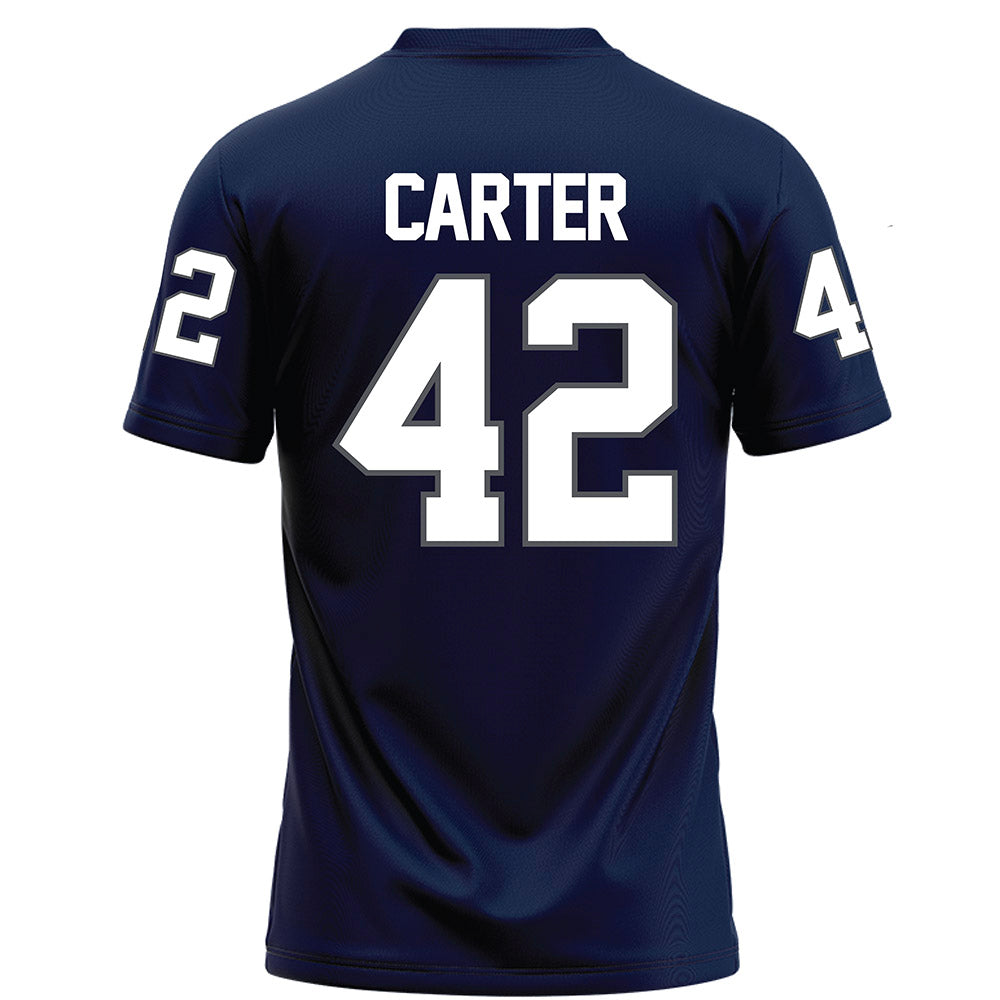 Monmouth - NCAA Football : Nolan Carter - Blue Football Jersey-1
