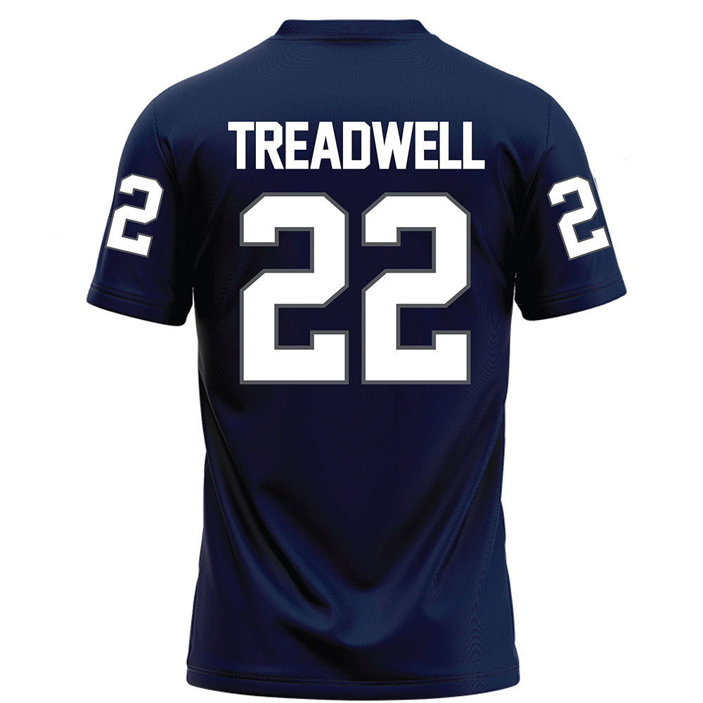 Monmouth - NCAA Football : Nazir Treadwell - Blue Football Jersey-1