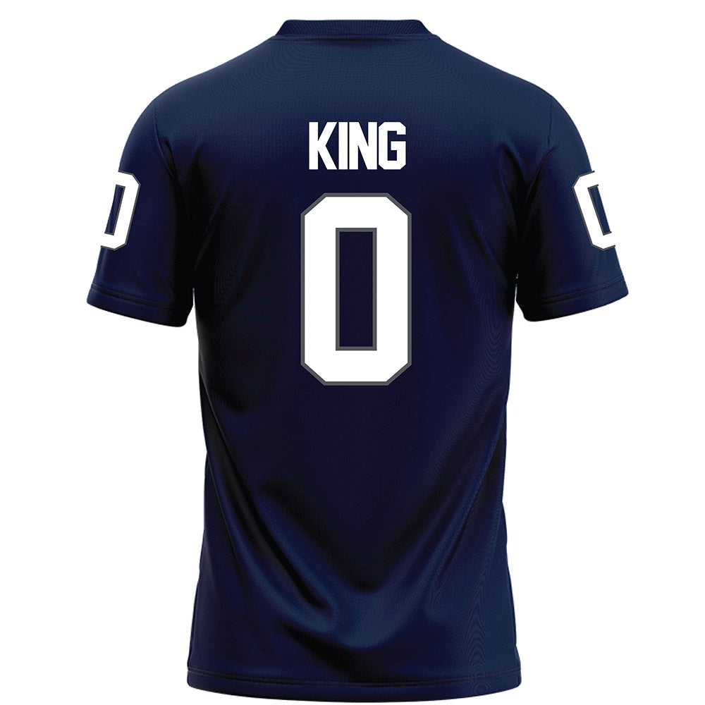 Monmouth - NCAA Football : Luke King - Blue Football Jersey-1