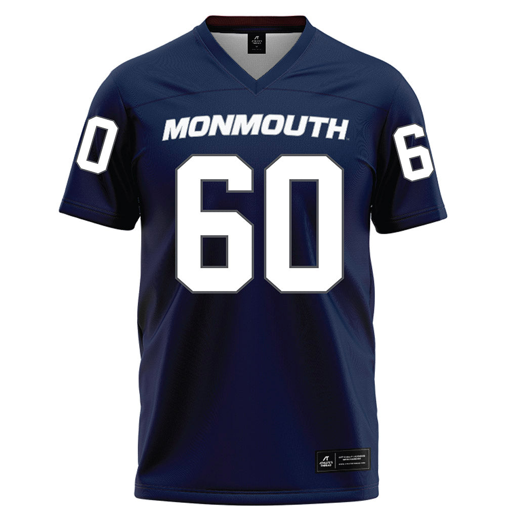 Monmouth - NCAA Football : Brady O'Hara - Blue Football Jersey-0